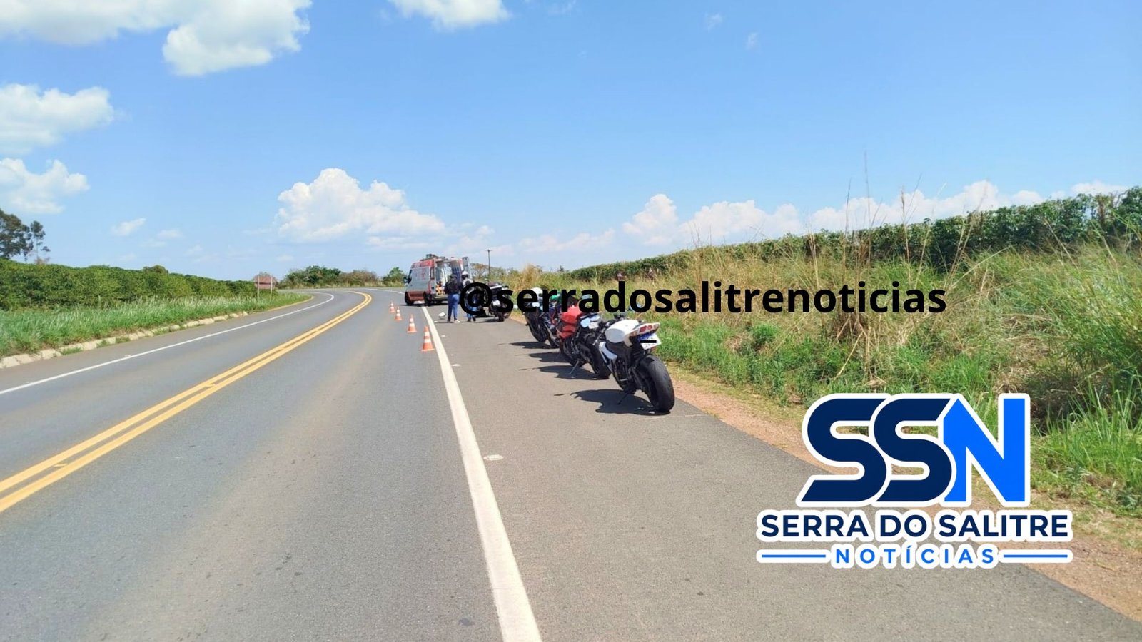 Motociclista morre em acidente na BR-146, próximo ao Trevo do Abacaxi em Serra do Salitre