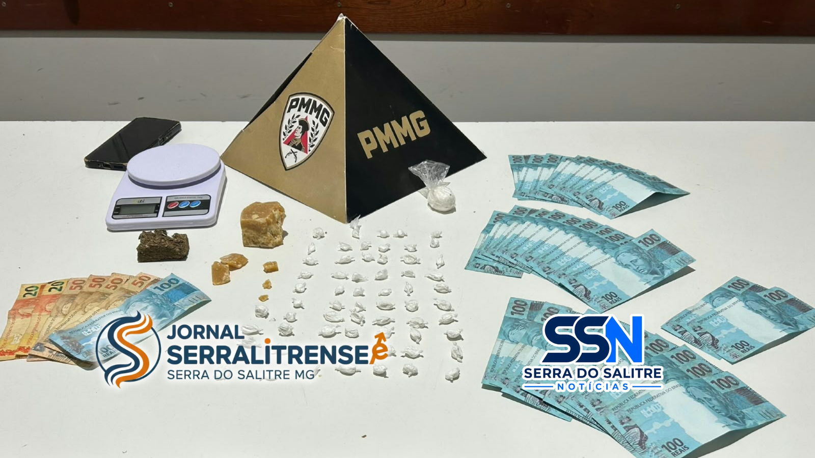 Ação Policial no Bairro Nações: PM Prende Suspeito e Apreende Grande Quantidade de Drogas em Serra do Salitre